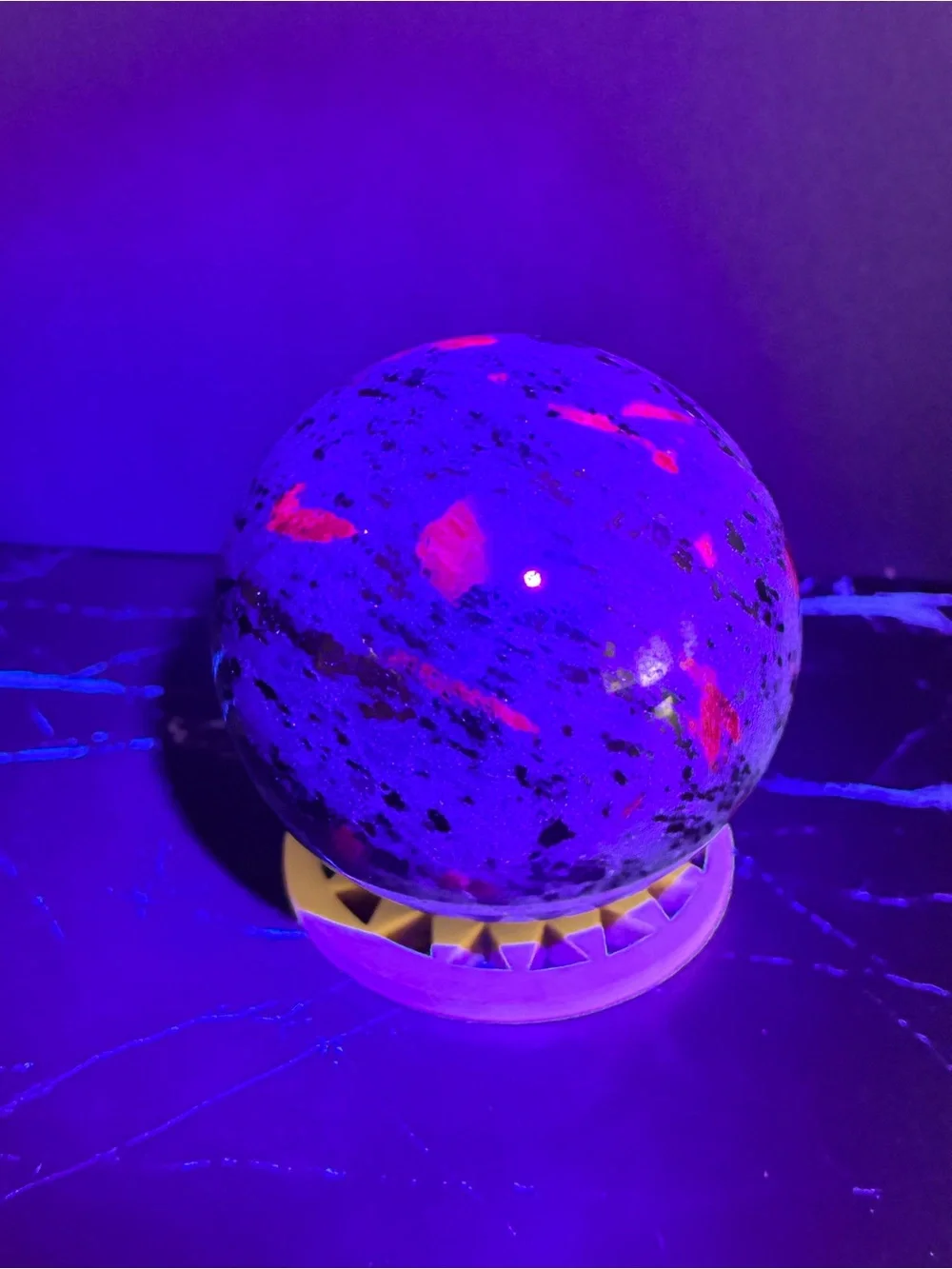 Ruby Moss - Ruby Zoisite Sphere – 58.5mm / 387g – UV Reactive